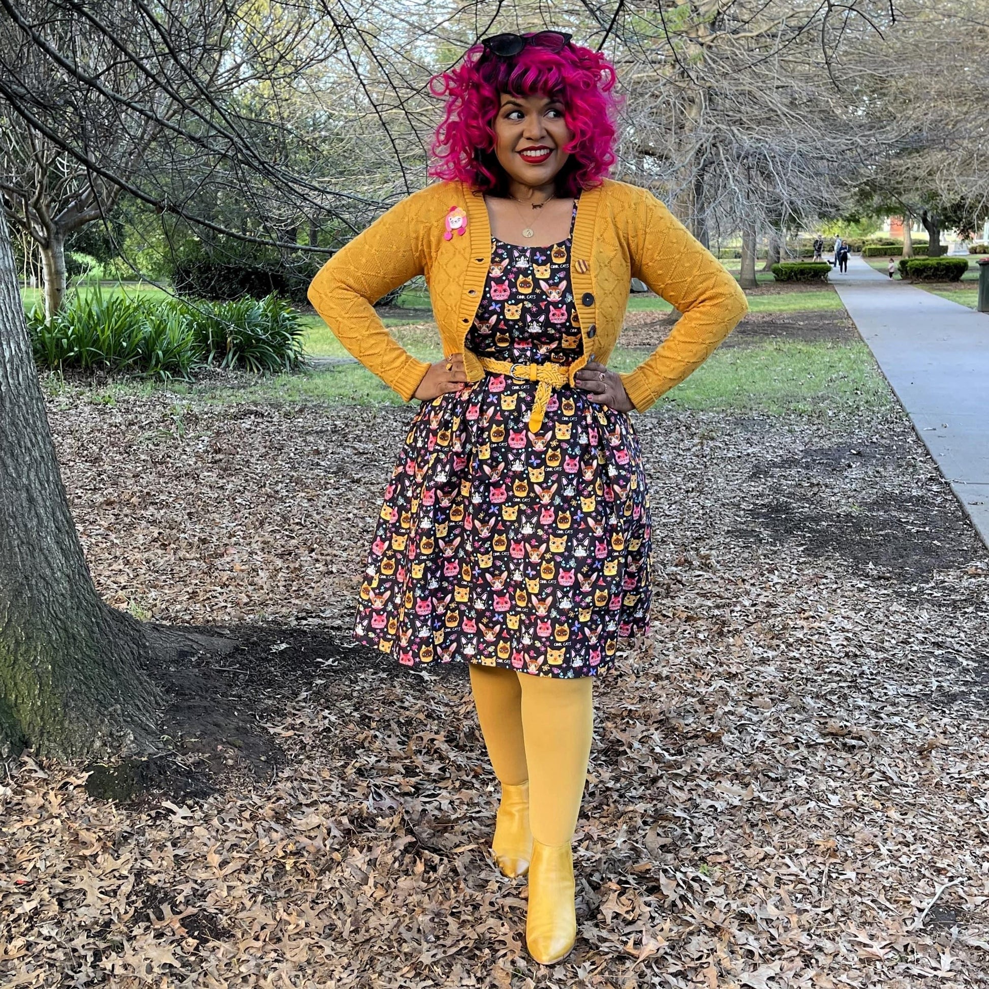 80 Denier Tights - Colonel Mustard - Snag