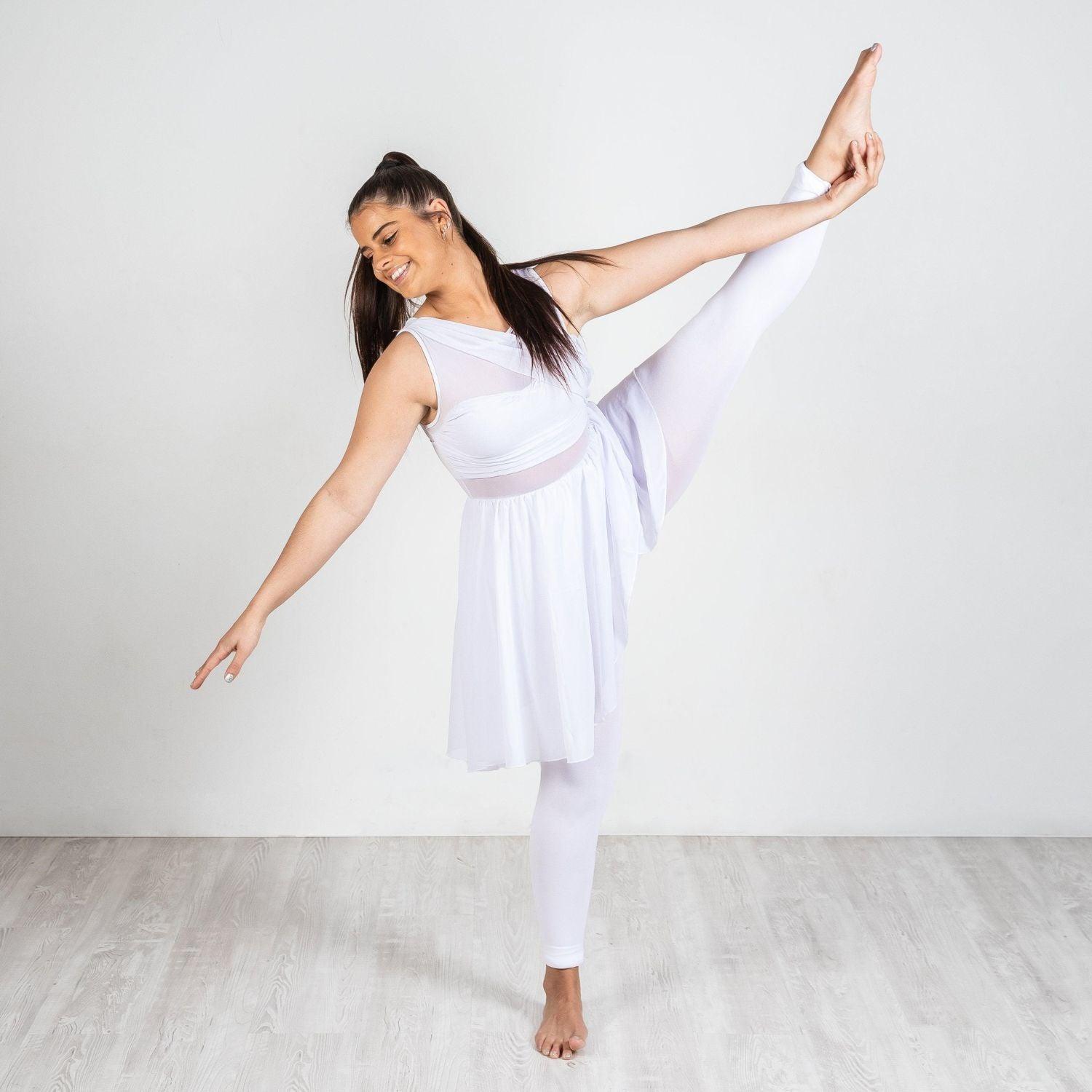 Convertible Dance Tights - White - Snag