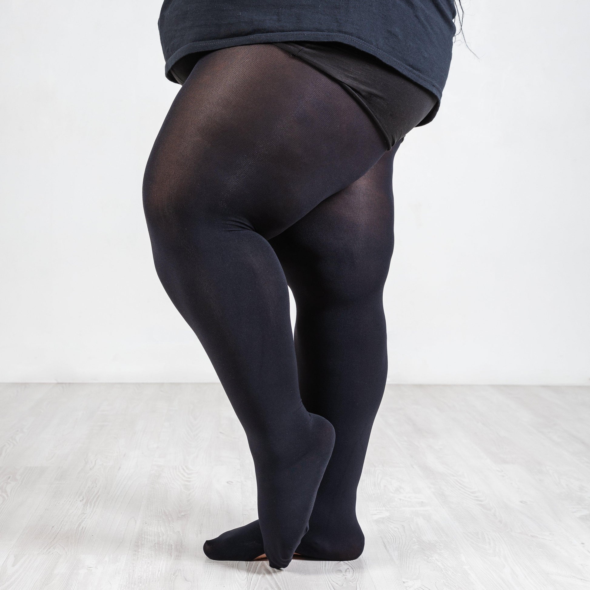 LE Tights - 120 Denier Convertible Dance Tights - Black
