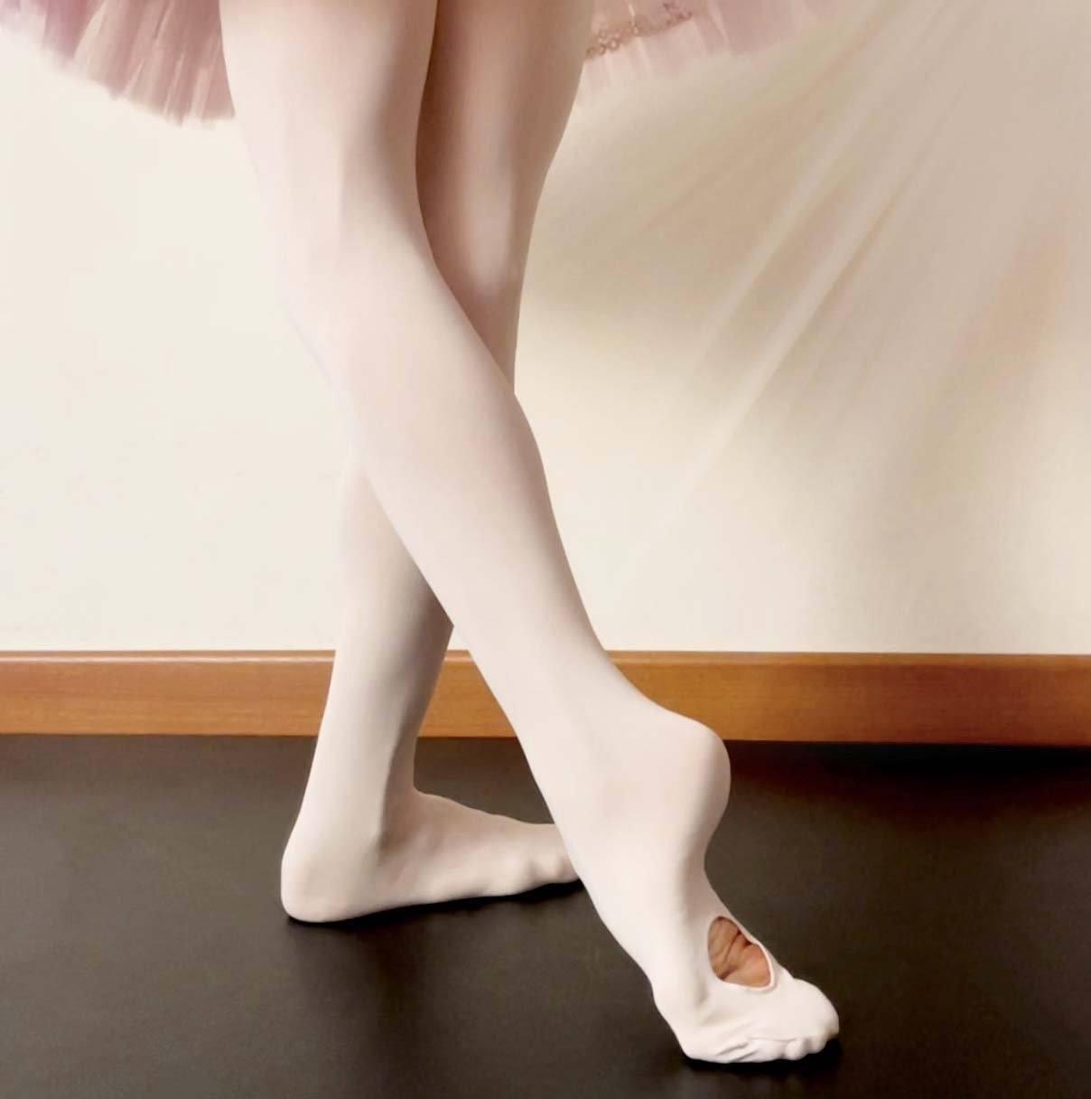 LE Tights - 120 Denier Convertible Dance Tights - Pink