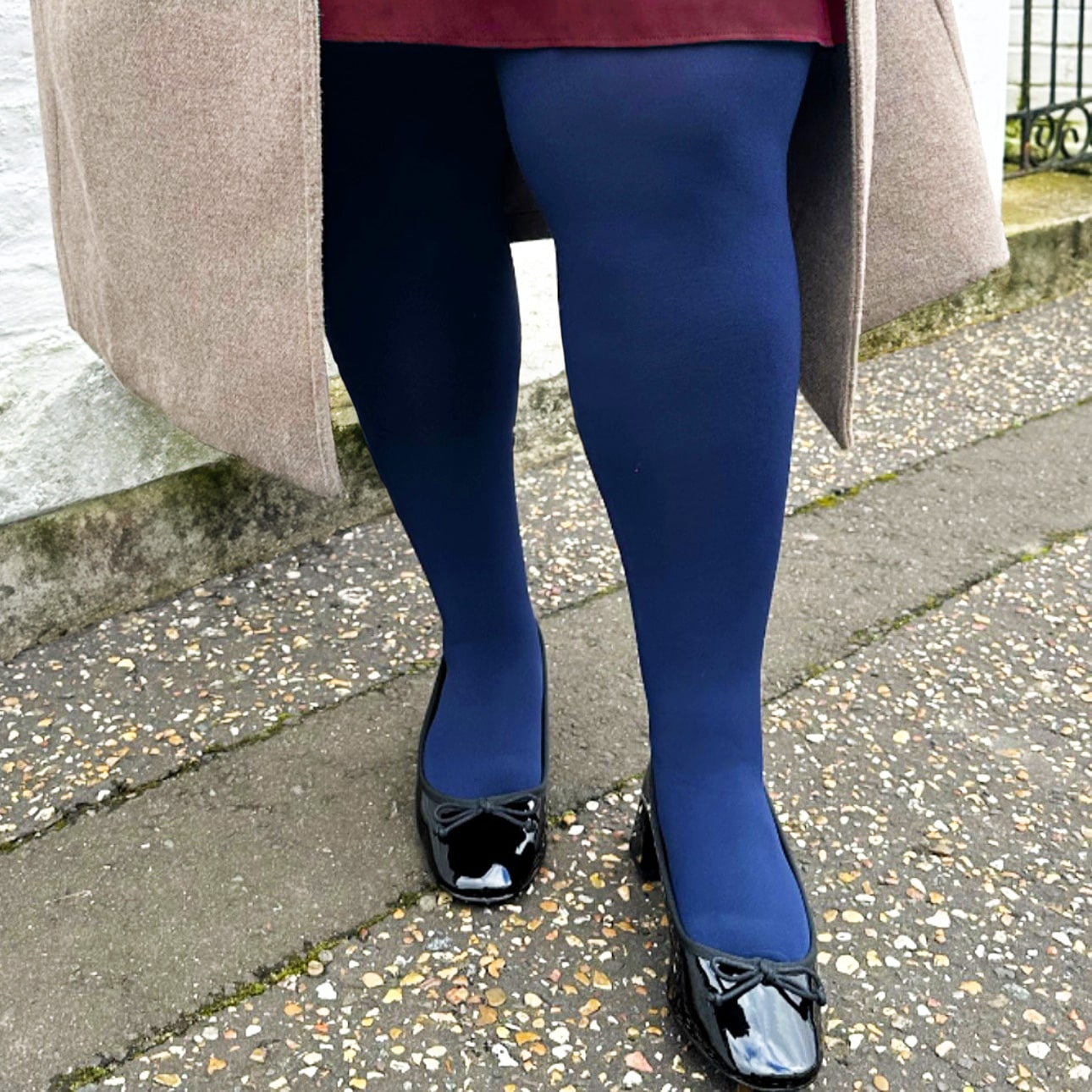 Meia-calça de compressão Huggy Light - Azul-marinho