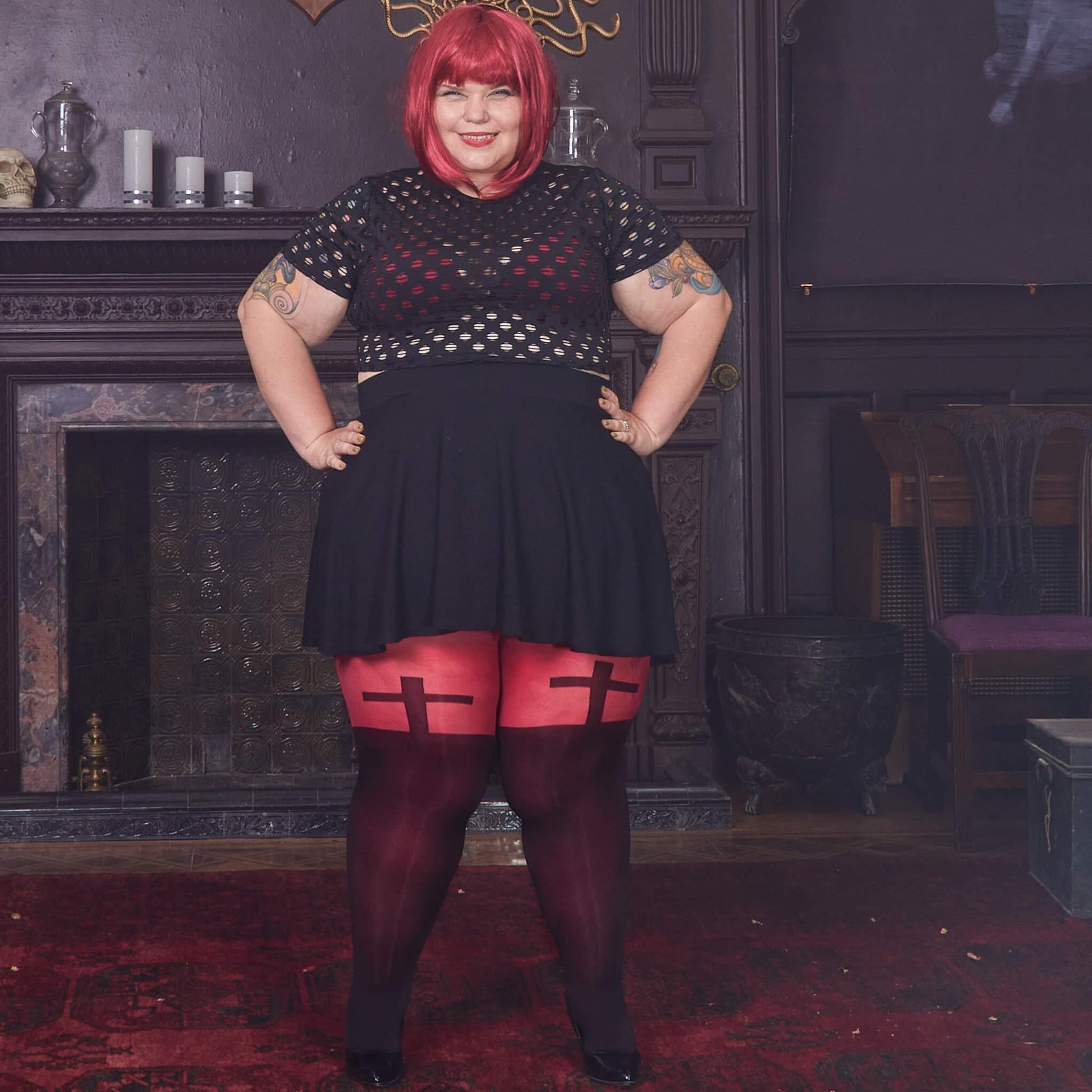 80 Denier Tights - Fallen Angel - Snag