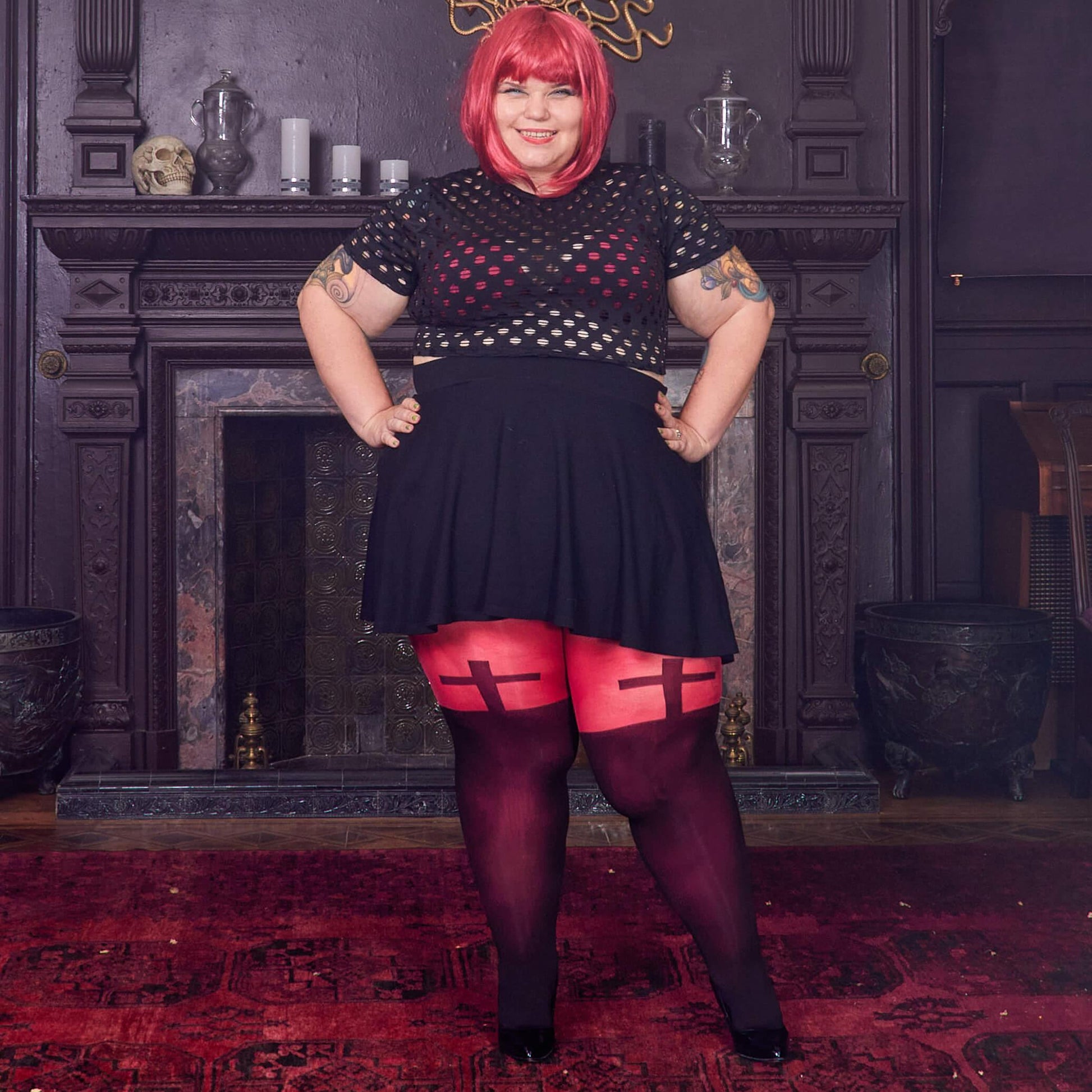 80 Denier Tights - Fallen Angel - Snag