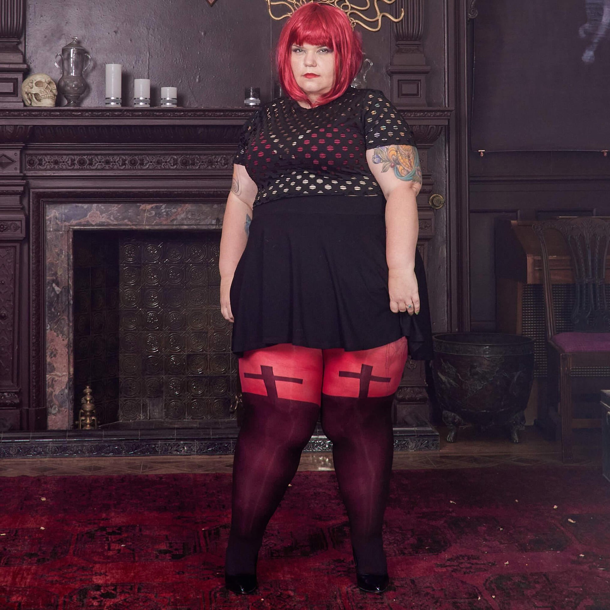 80 Denier Tights - Fallen Angel - Snag