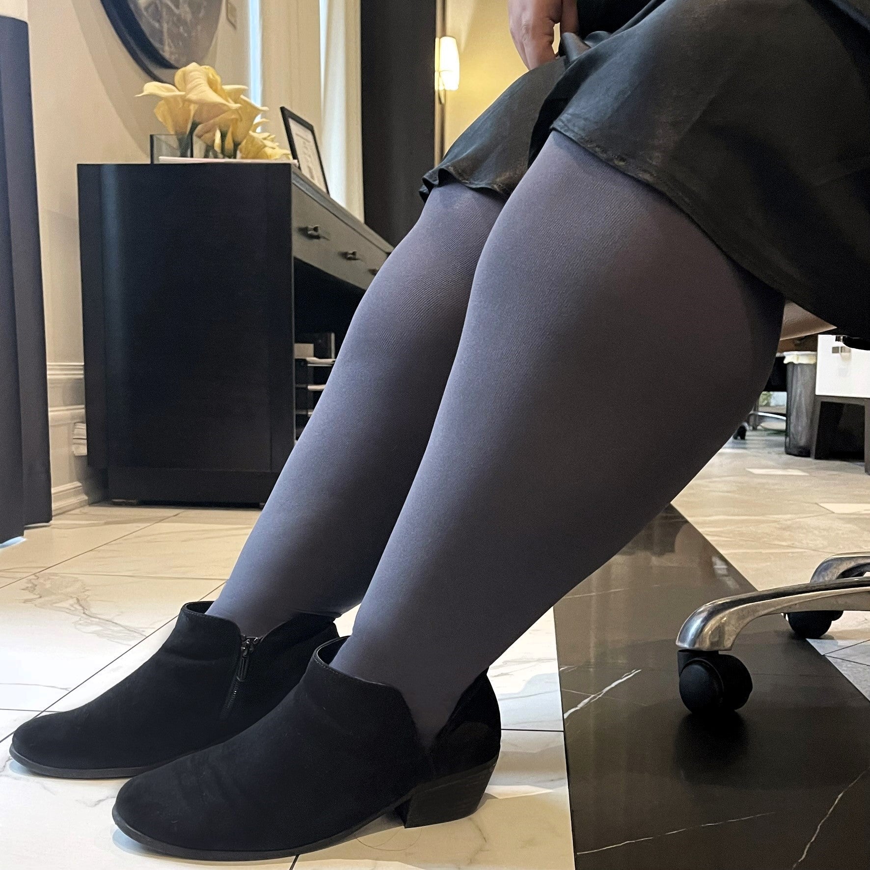 Meia-calça de compressão Huggy Light - Slate