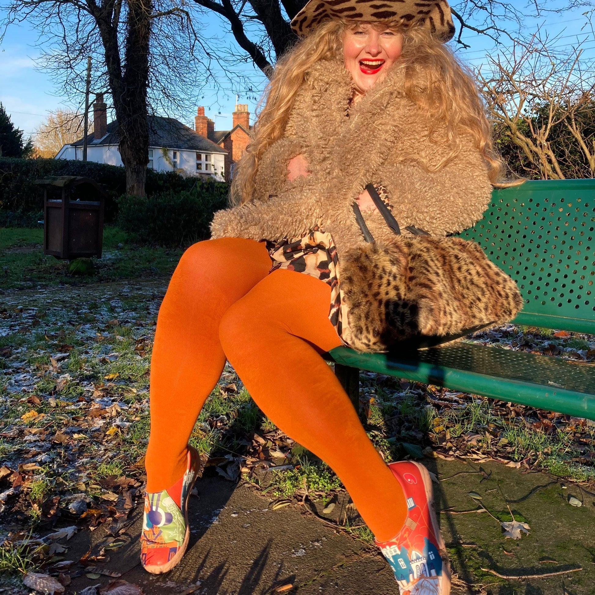Bamboo Tights - Panda - Toffee Apple - Snag