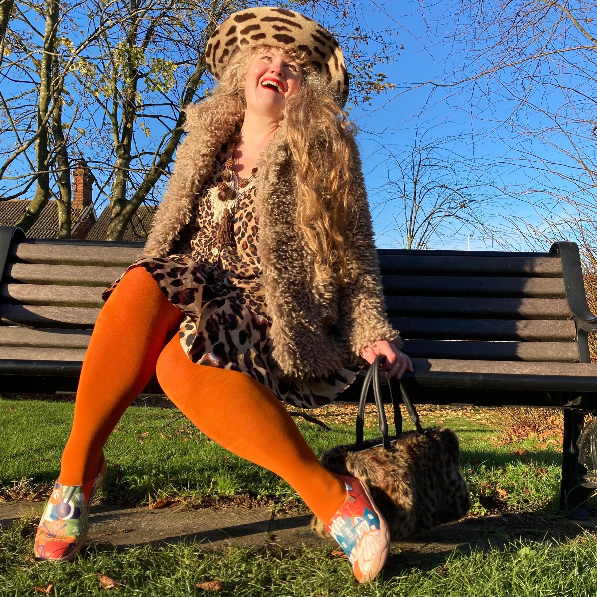 Bamboo Tights - Panda - Toffee Apple - Snag