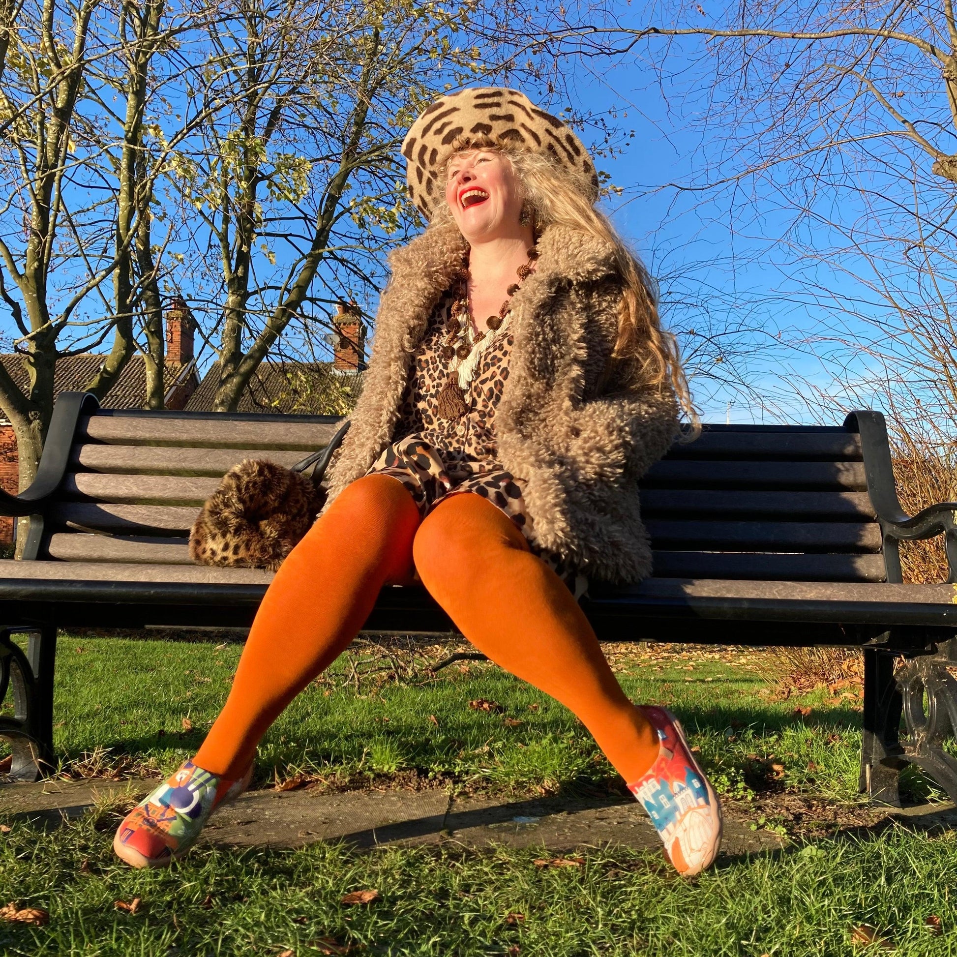 Bamboo Tights - Panda - Toffee Apple - Snag