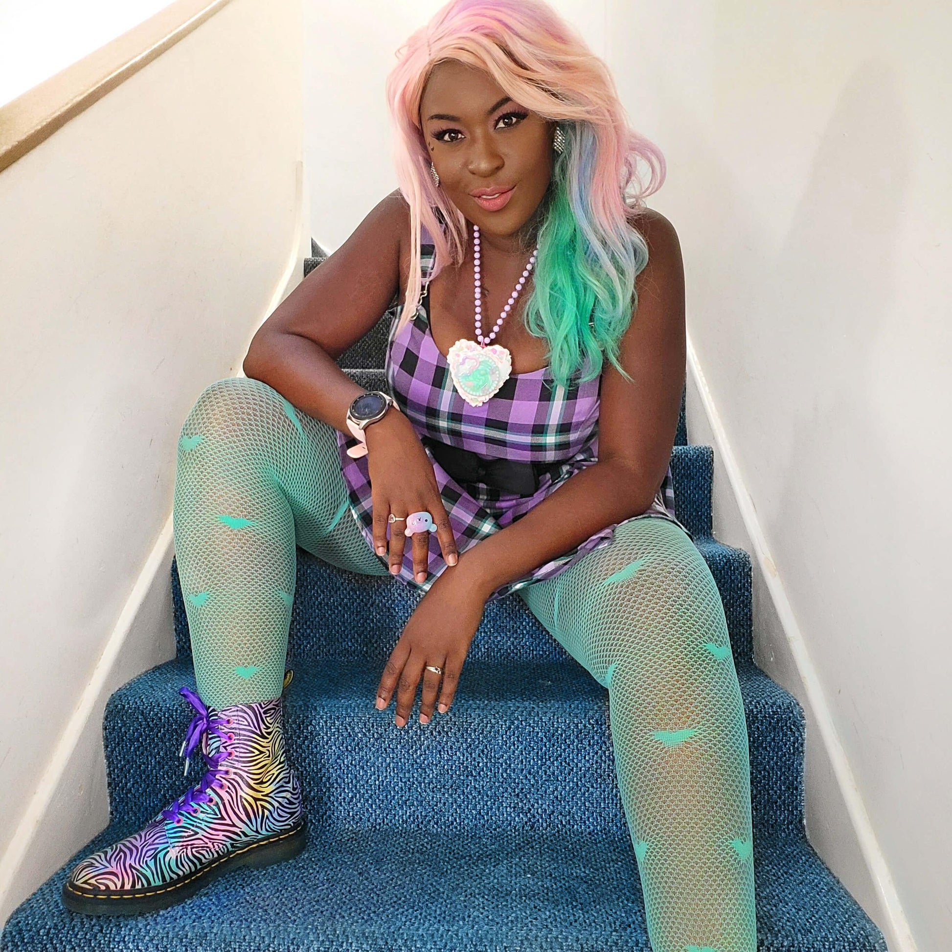 Fishnets - Fishing for Love - Mint - Snag