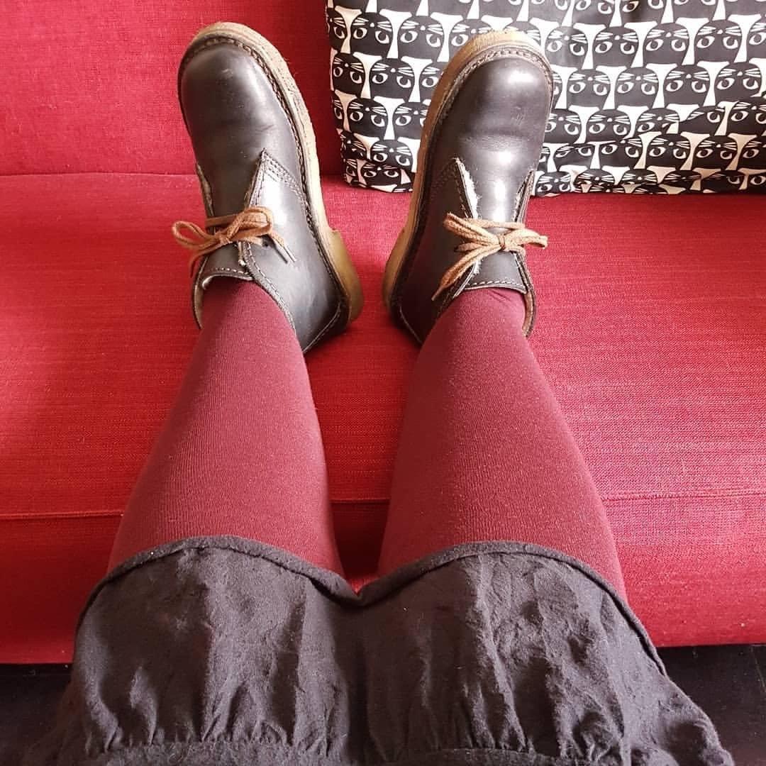 Merino Wool Tights - Red Velvet Cake - Snag
